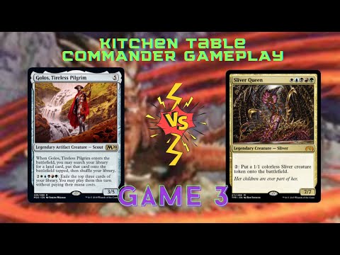 Golos vs Sliver Queen Game 3 | EDH | MTG | Duel Commander