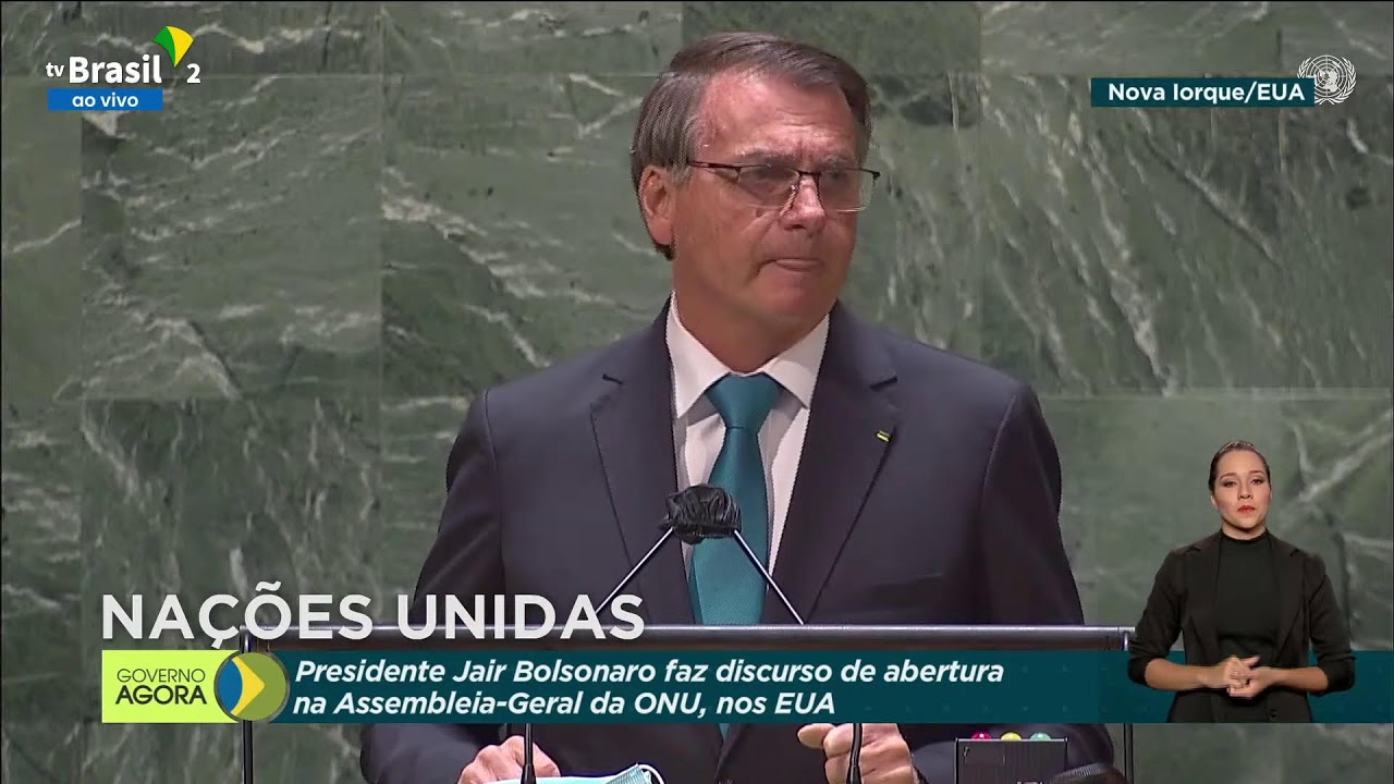 Presidente Jair Bolsonaro participa da Assembleia Geral da ONU