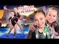 My DAUGHTERS 1st GYMNASTICS MEET with her COUSIN! *Las Vegas*