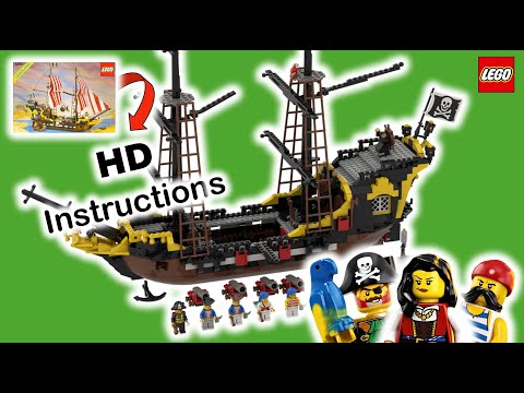 Lego Pirates 6285 Black Seas Barracuda new and improved PDF HD Instructions