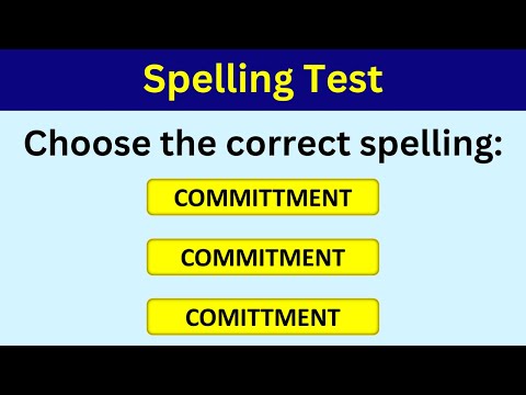 English Spelling Quiz for Spell Bee Practice | COMMONLY MISSPELLED WORDS IN ENGLISH 6
