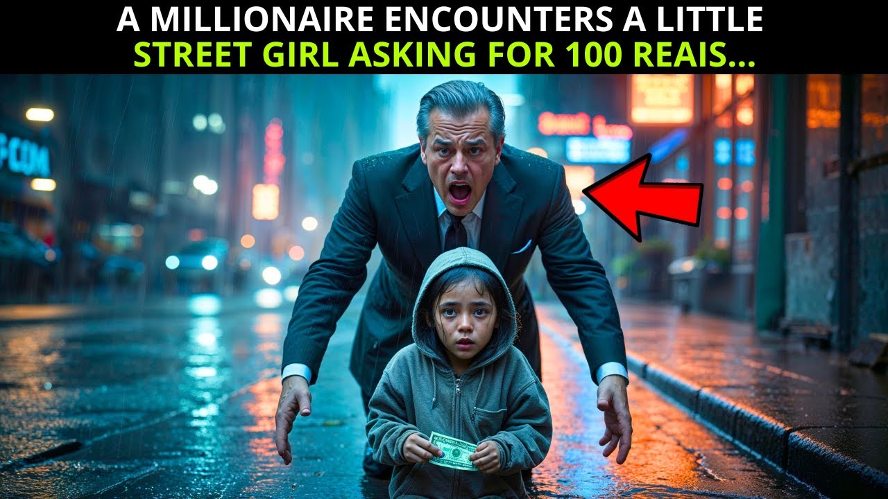 A MILLIONAIRE ENCOUNTERS A LITTLE STREET GIRL ASKING FOR 100 REAIS…