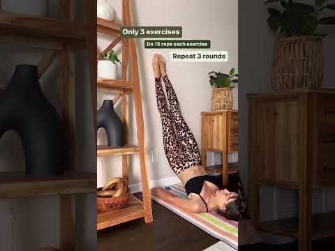 Pilates for Abs at  the Wall | 15 min only