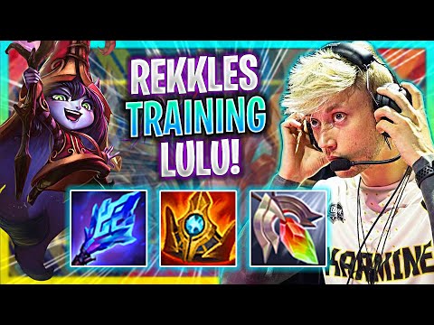 REKKLES TRAINING SOME LULU SUPPORT! | Rekkles Plays Lulu Support vs Lux! | Season 2022
