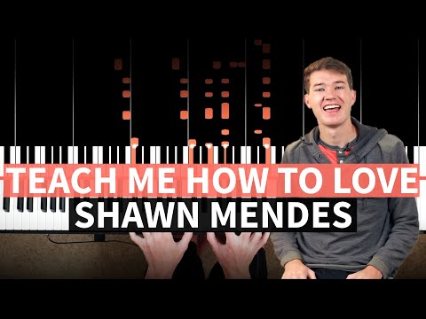Teach Me How To Love - Shawn Mendes - EASY PIANO TUTORIAL (accompaniment with chords)
