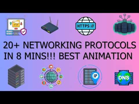 20+ Computer Networking Protocols Explained in 8 MINS! Best Animation, Best Explanation