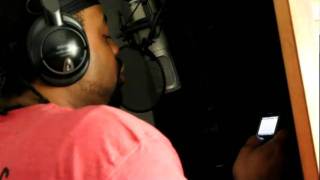 Analogy in studio with Bahama Beats Recording Spoken Word