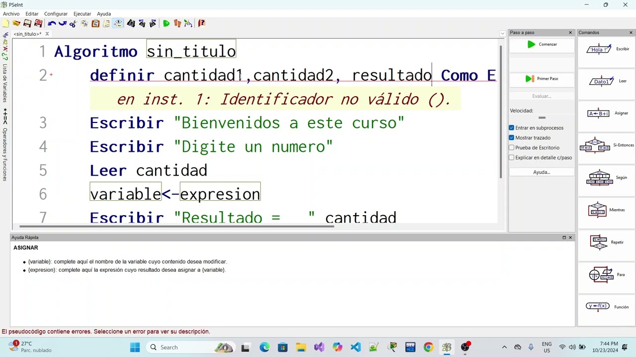 1  Introduccion a PSeInt