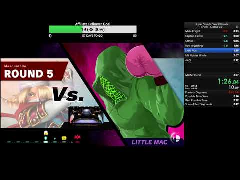 Super Smash Bros. Ultimate ~ Classic Mode 0.0 Sheik 2:48 RTA [WR]