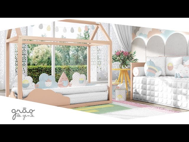 Quarto de Bebê Montessoriano Nuvem de Algodão | Grão de Gente