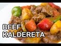 How to Cook Beef Kaldereta | Calderetang Baka Recipe | Panlasang Pinoy