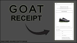 How to make a GOAT receipt... .gg/receiptforge