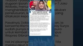 Dokter Tifa Bongkar! Polisi Disebut Lindungi Gibran? RRT Dicekal 6 Bulan saat Telusuri Kampus Wapres
