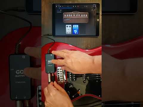 Plug Guitar into Ipad #guitar #ipad #garageband #guitaraccessory #beginners