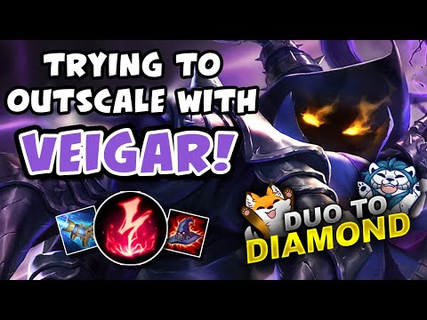 TRYING TO OUTSCALE WITH VEIGAR! DUO TO DIAMOND - VICKSY | League of Legends