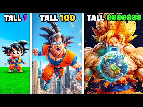 Shortest To TALLEST GOKU In GTA 5!