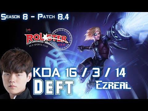 KT Deft EZREAL vs VARUS ADC - Patch 8.4 KR Ranked