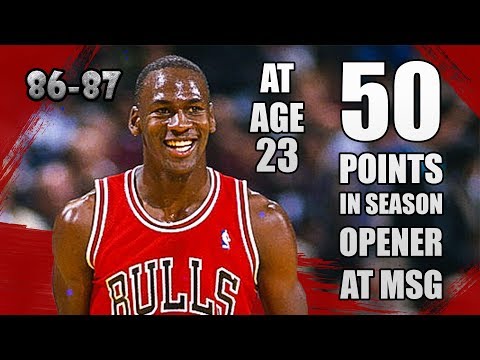 Michael Jordan Highlights vs Knicks (1986.11.01) - DROP 50PTS in season opener at MSG!