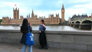London Walk from Borough Market to Big Ben | Thames River Evening Walk (4K)