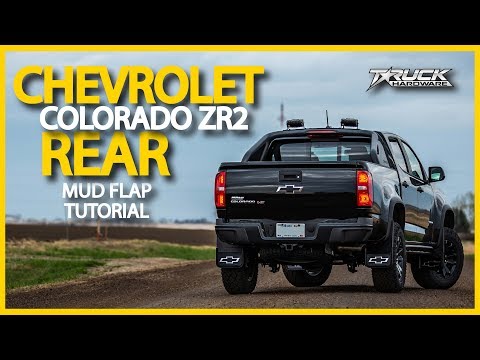 Gatorback 2018 Chevrolet Colorado ZR2 Rear Mud Flap Installation