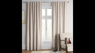 Blackout Aruba Window Curtain Panel Beige by Threshold