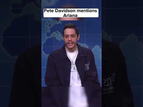 Pete Davidson Mentions #ArianaGrande on SNL #shorts