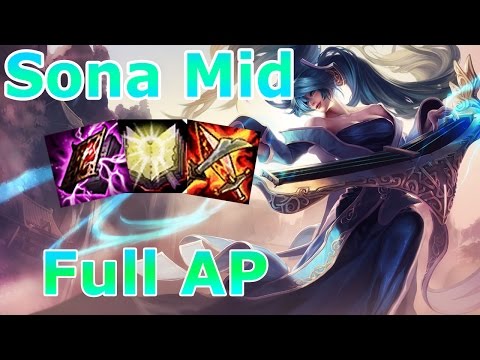 Sona vs Akali mid - Antimeta - Sona full AP funciona | League of Legends
