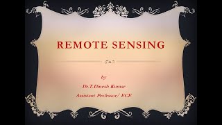 REMOTE SENSING WATER RESOURCE