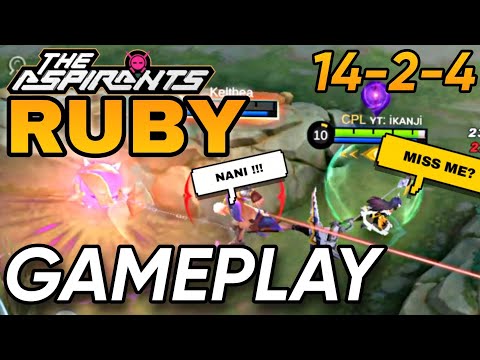 RUBY VS PHOVEUS AT EXP LANE | MECHA MAIDEN RUBY | RUBY BEST BUILD 2022 | ikanji | MOBILE LEGENDS