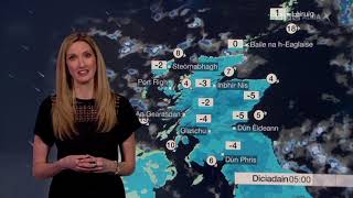Joy Dunlop BBC Alba An La Weather January 22nd 2019