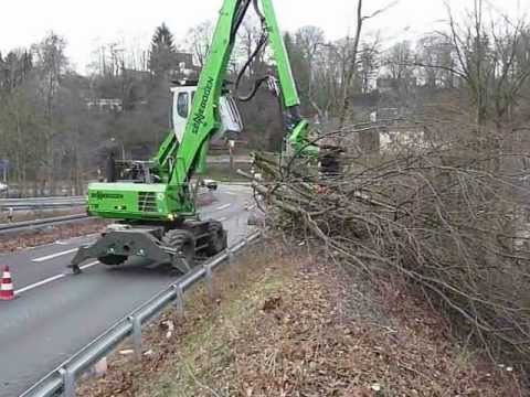 FHS Forsttechnik Sennebogen 718 M Greifersäge GSA 003 Schneidkopf www.fhs-forsttechnik.de