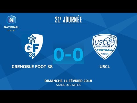 J21 : Grenoble Foot 38 - USCL (1-0), le replay
