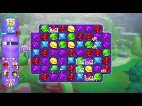 Wonka's World of Candy Level 91 no booster [Gameplay Walkthrough] [Zynga]