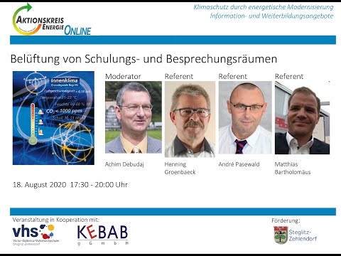 Belüftungstechnik von Schulungs- und Besprechungsräumen