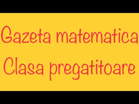 Gazeta matematica noiembrie 2021 - clasa pregatitoare part 3