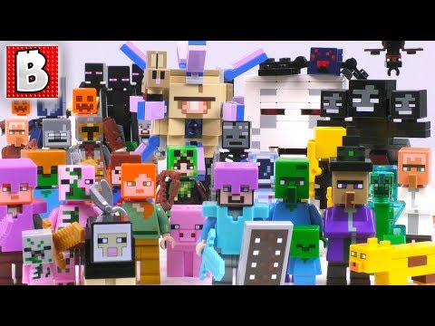 Every LEGO Minecraft Minifigure, Creature & Mob Ever...
