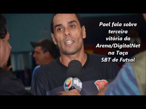 Pael fala sobre terceira vitória da Arena/DigitalNet na Taça SBT de Futsal