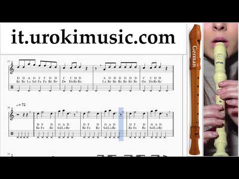 Lezioni di Flauto Dolce G. Nicky Jam ft. Will Smith - Live It Up Tutorial Spartito um-ih276