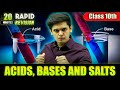 Acids Bases And Salts In 20 Minutes Class 10th Rapid Revision Prashant Kirad