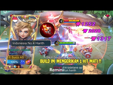 INI DAMAGE MENGERIKAN ! HARITH BUILD GLOWING WAND ? SESAKIT APA SIH ! HARITH TOP 1 GLOBAL -MLBB