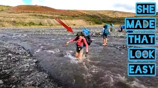She Made that River Crossing Look Easy - Laugavegur: The Best Hike in the World