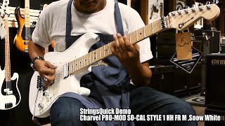 Video thumbnail for StringsQuick Demo : PRO-MOD SO-CAL STYLE 1 HH FR M ,Snow White by Strings Shop