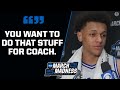 Duke Forward Paolo Banchero Shows LOVE To Coach K After Duke Advances To Elite 8 | CBS Sports HQ