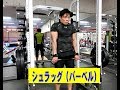シュラッグ（バーベル）【糸井トレーナー】