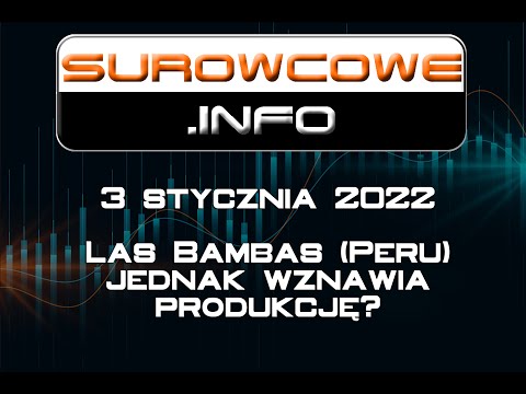 Surowcowe.info 03 stycznia 2022 – Las Bambas (Peru) jednak wznawia produkcję?