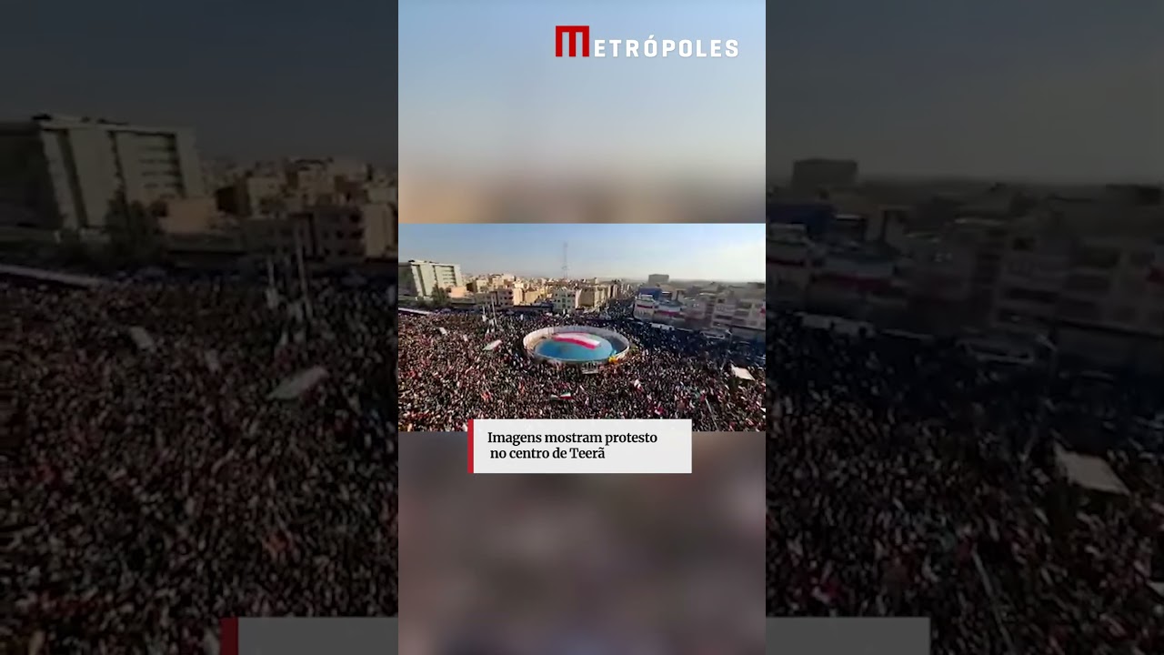 Imagens mostram protestos no centro de Teerã