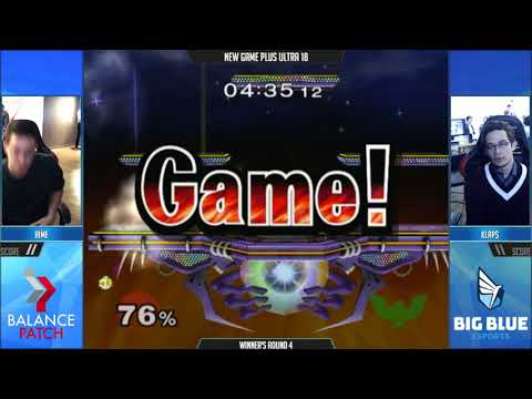 NGPU 18 SSBM - rime (Peach) vs. Klaps (C. Falcon) - Melee WQF