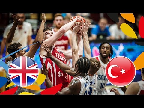 Great Britain v Turkey - Full Game - FIBA U20 European Championship 2018