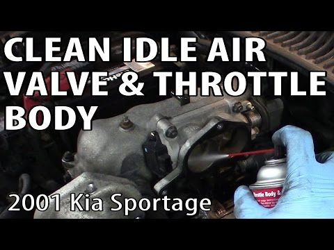 Cleaning an Idle Air Control Valve and Throttle Body (Kia Sportage) DIY