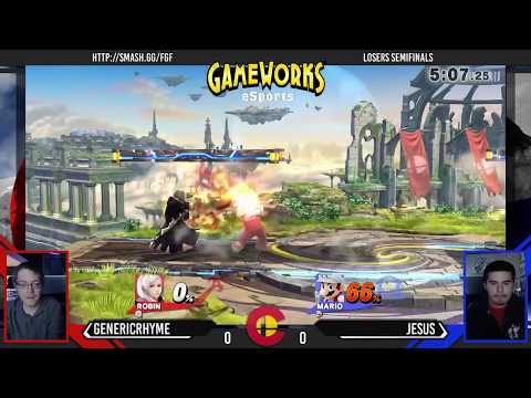 For Glory Friday #95 - GenericRhyme (Robin) Vs. HLG|Jesus (Mario) - Losers Semifinals